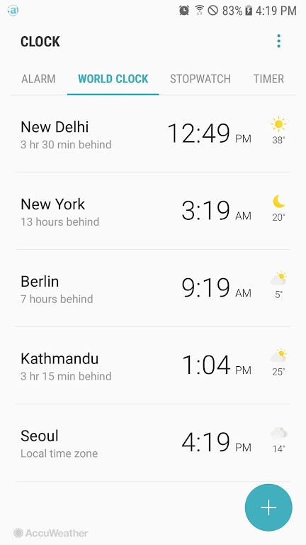 samsung clock app