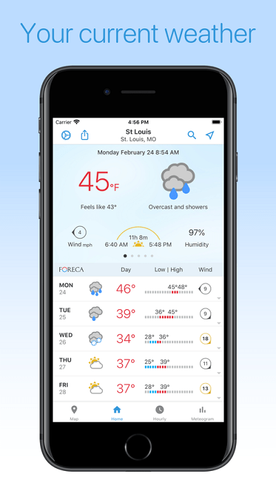 foreca weather app